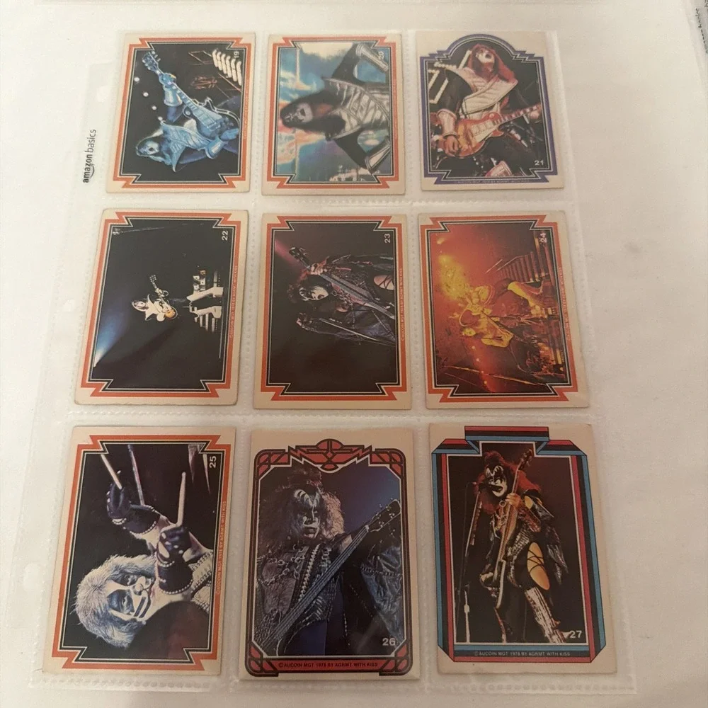 KISS 1978 Donruss Complete Series 1 Card Set 1-66 Gene Simmons Peter Criss
